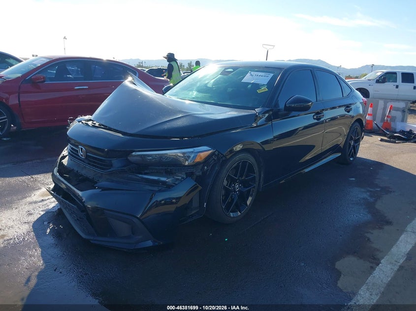 2023 Honda Civic Sport, Engine Damage, IAAI, VIN 2HGFE2F59PH500983 — photo 2