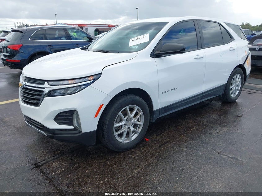 2024 Chevrolet Equinox Fwd Ls, Rear, IAAI, VIN 3GNAXHEG9RL162639 — photo 2