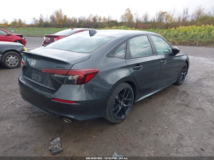 Vin: 2hgfe2f53th598385, lot: 46882233, honda civic sport 20264