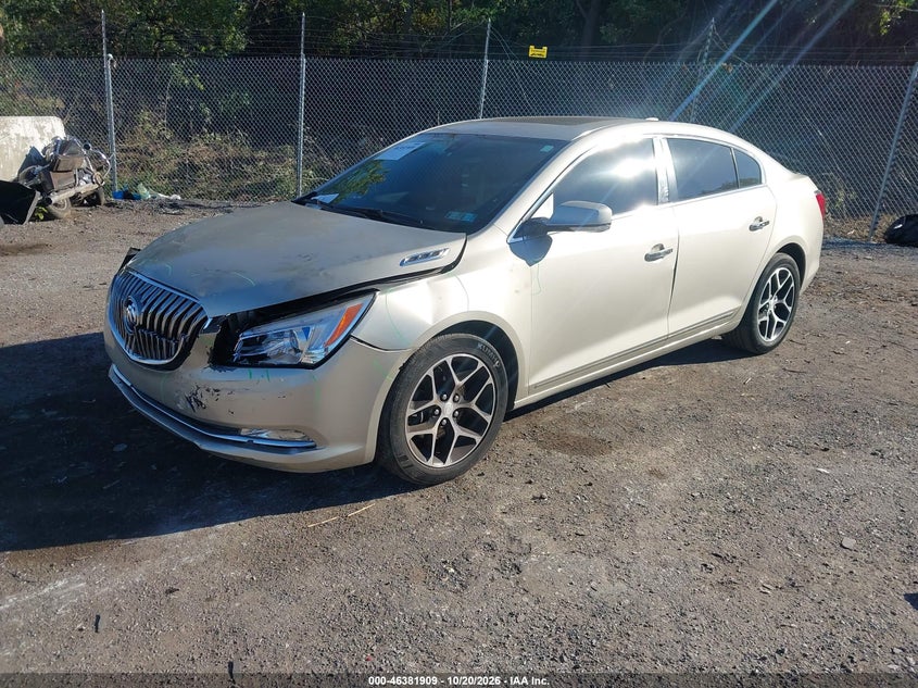 Vin: 1g4g45g37gf266781, lot: 46882255, buick lacrosse sport touring 20162