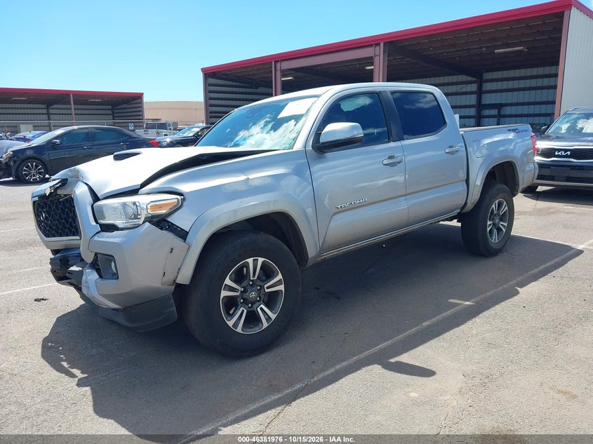 2018 Toyota Tacoma Sr5 V6, Удар спереди, IAAI, VIN 3TMAZ5CN8JM053669 — фото 2