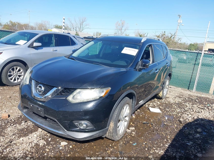 2015 Nissan Rogue Sl, Удар сзади, IAAI, VIN 5N1AT2MV8FC861765 — фото 2