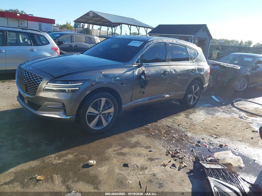 Vin: kmuhcesc3mu038669, lot: 46882355, genesis gv80 3.5t awd advanced 20212