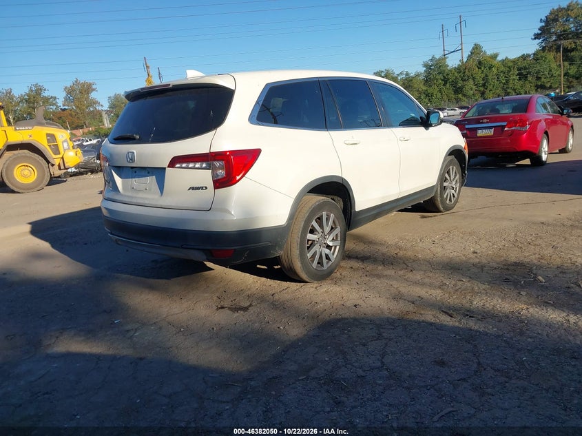 Vin: 5fnyf6h3xkb076073, lot: 46882397, honda pilot ex 20194