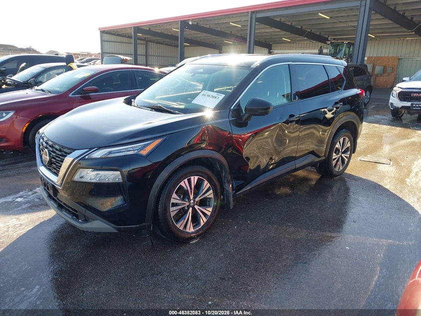 2021 Nissan Rogue Sv Intelligent Awd, Left Side, IAAI, VIN 5N1AT3BBXMC700488 — photo 2
