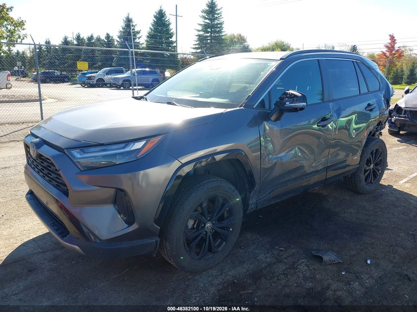2022 Toyota Rav4 Hybrid Se, Левый бок, IAAI, VIN 4T3T6RFV6NU069376 — фото 2