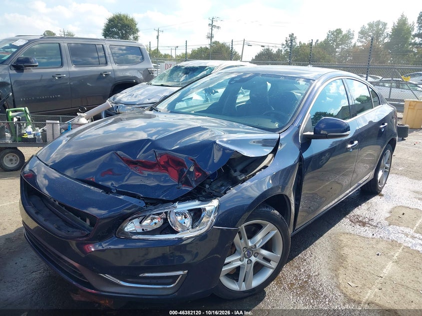 Vin: yv1612tb6f1309968, lot: 46882467, volvo s60 t5 premier 20152