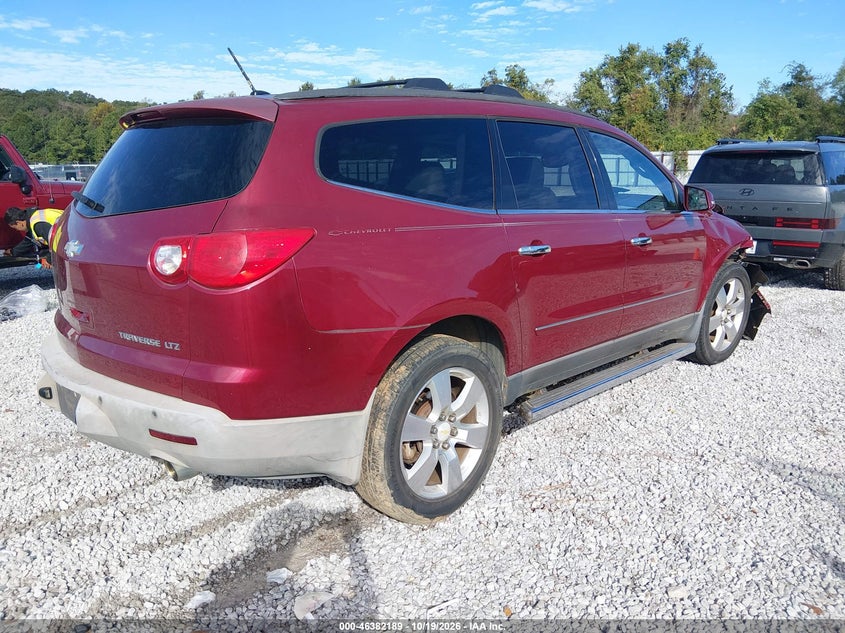 Vin: 1gnlrhedxaj256095, lot: 46882536, chevrolet traverse ltz 20104
