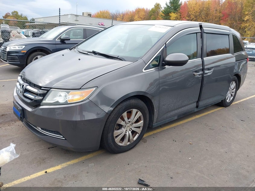 Vin: 5fnrl5h6xeb021743, lot: 46882569, honda odyssey exl 20142