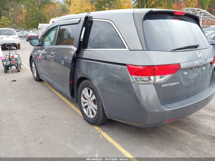 Vin: 5fnrl5h6xeb021743, lot: 46882569, honda odyssey exl 20143