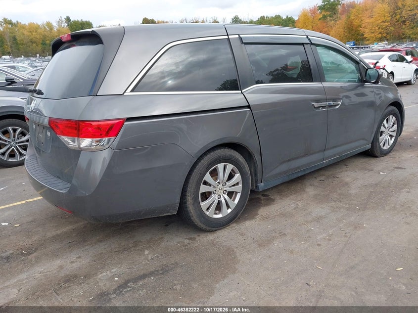 Vin: 5fnrl5h6xeb021743, lot: 46882569, honda odyssey exl 20144