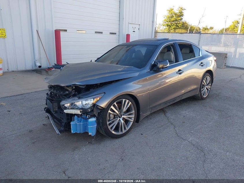 Vin: jn1ev7ar5km591745, lot: 46882595, infiniti q50 3.0t sport 20192