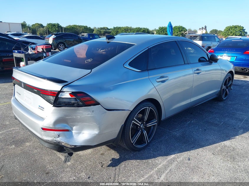 Vin: 1hgcy2f54sa019606, lot: 46882653, honda accord hybrid sport 20254