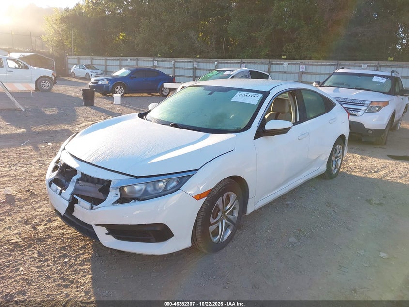 Vin: 19xfc2f59ge074907, lot: 46882654, honda civic lx 20162