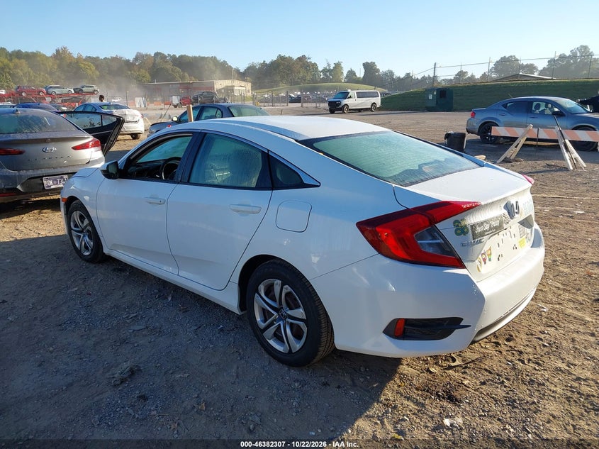 Vin: 19xfc2f59ge074907, lot: 46882654, honda civic lx 20163