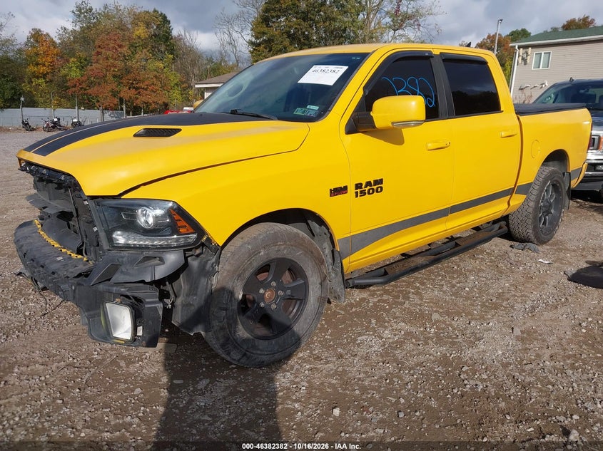 Vin: 1c6rr7mt6gs354072, lot: 46882729, ram 1500 sport 20162