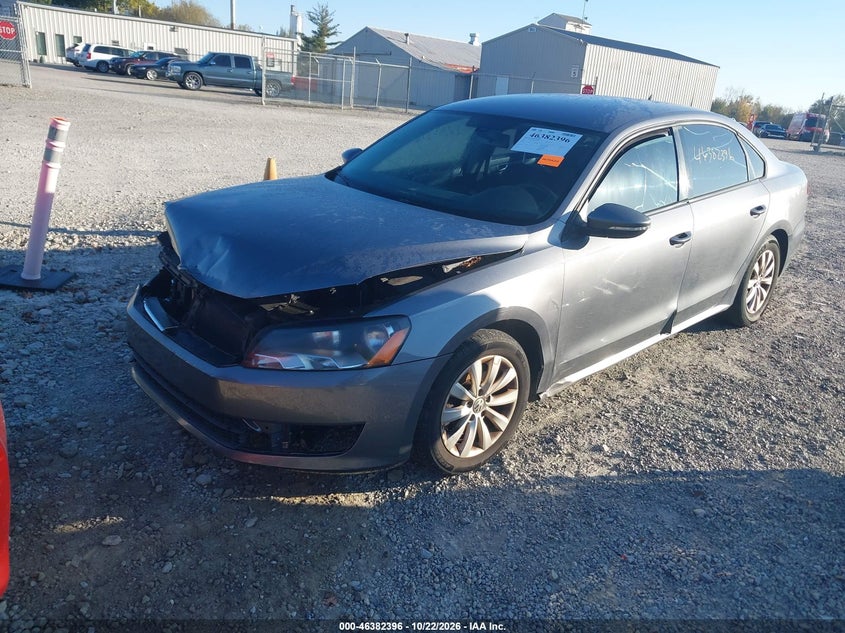 Vin: 1vwap7a37cc039198, lot: 46882744, volkswagen passat 2.5l s 20122