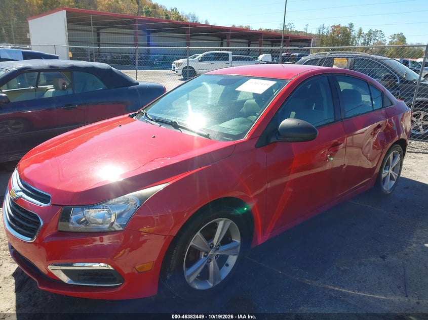 2015 Chevrolet Cruze Ls Auto, Left Side, IAAI, VIN 1G1PA5SHXF7218399 — photo 2