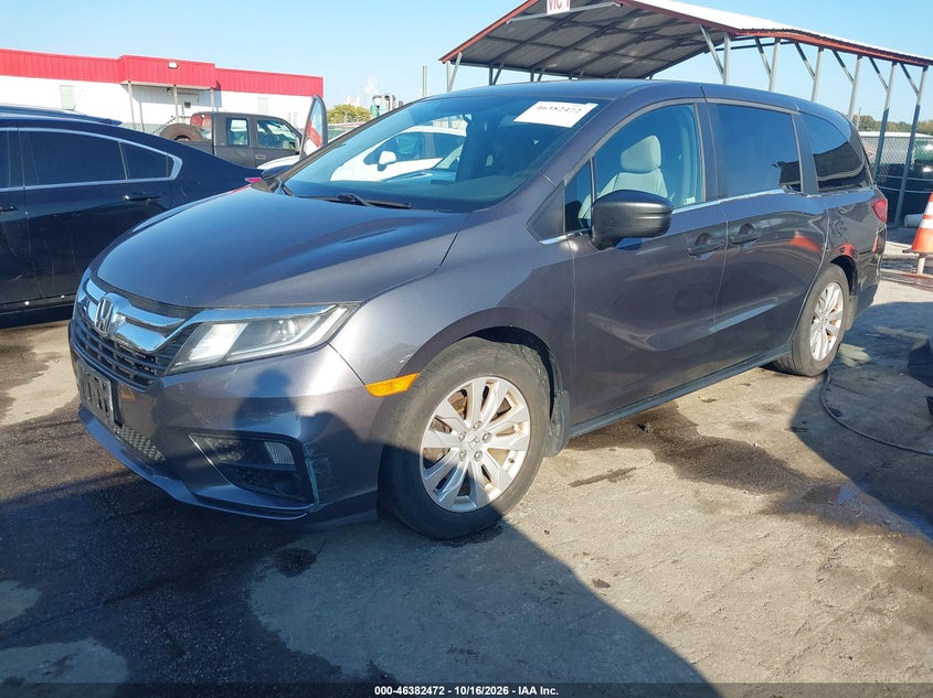 Vin: 5fnrl6h25kb017369, lot: 46882819, honda odyssey lx 20192