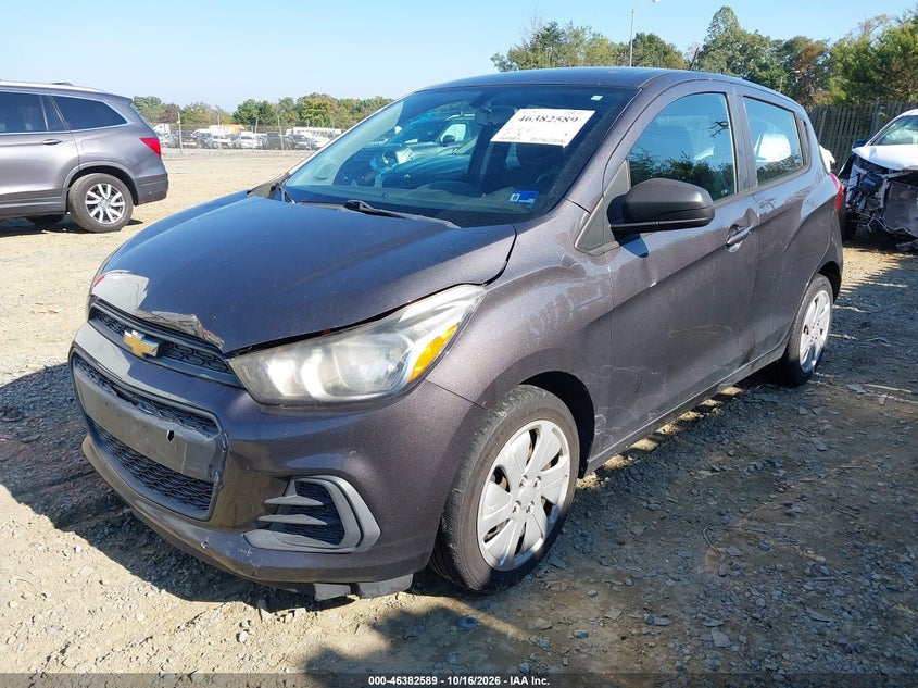 2016 Chevrolet Spark Ls Cvt, Normal Wear & Tear, IAAI, VIN KL8CB6SA6GC602354 — photo 2