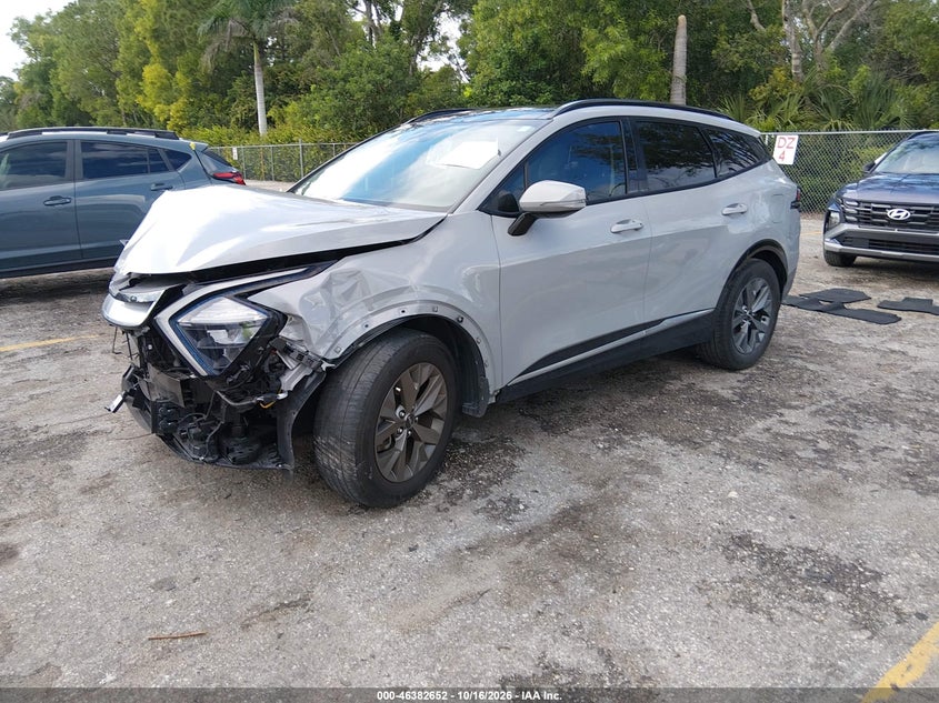 Vin: 5xyk43af3pg075233, lot: 46882999, kia sportage sx 20232