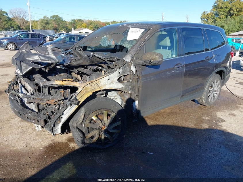 Vin: 5fnyf6h59nb007705, lot: 46883024, honda pilot awd ex-l 20222