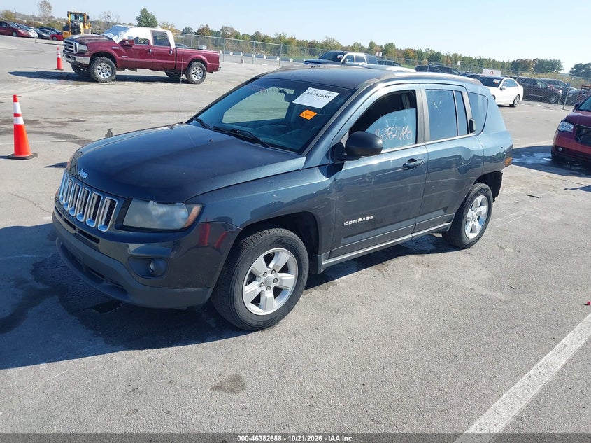 Vin: 1c4njcba2ed772302, lot: 46883035, jeep compass sport 20142
