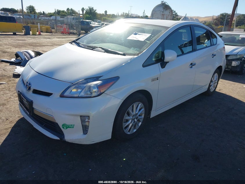 Vin: jtdkn3dp0c3027611, lot: 46883037, toyota prius plug-in 20122