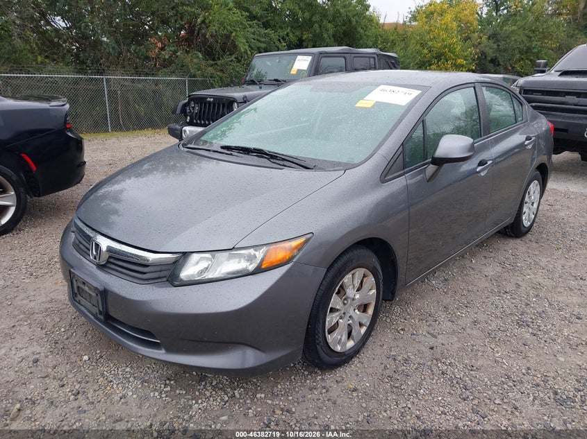 Vin: 19xfb2f54ce379468, lot: 46883066, honda civic lx 20122