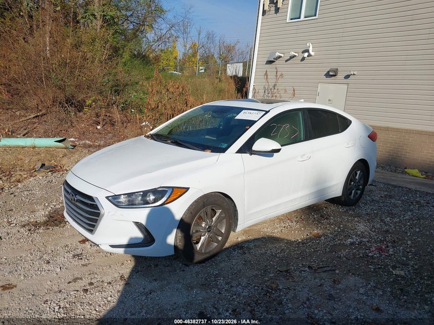 Vin: 5npd84lf4jh391384, lot: 46883084, hyundai elantra value edition 20182
