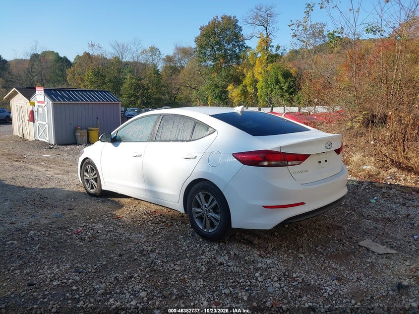 Vin: 5npd84lf4jh391384, lot: 46883084, hyundai elantra value edition 20183