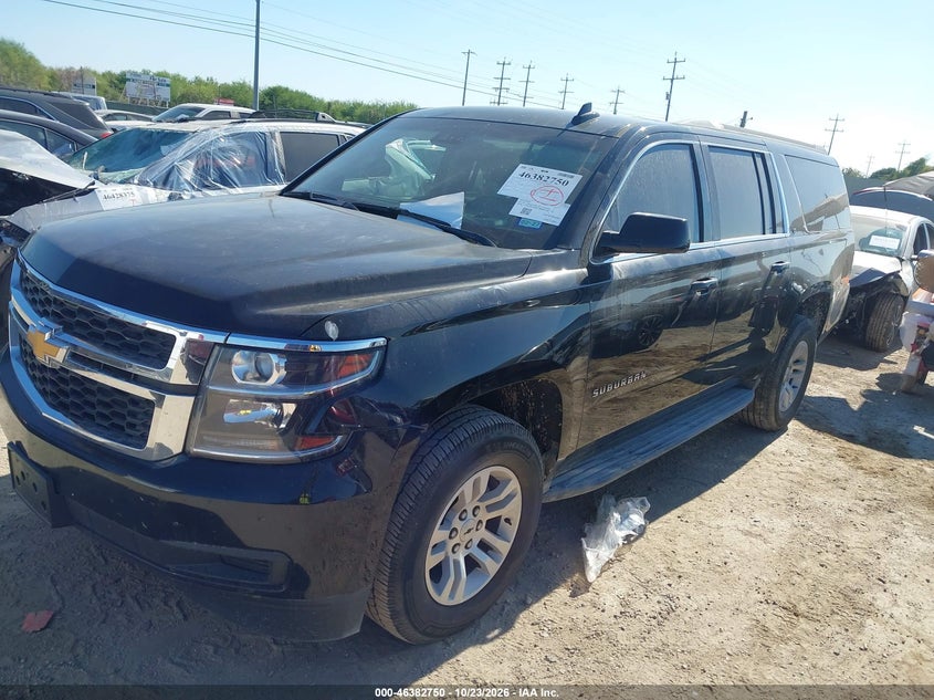 Vin: 1gnschkc8jr336375, lot: 46883097, chevrolet suburban lt 20182