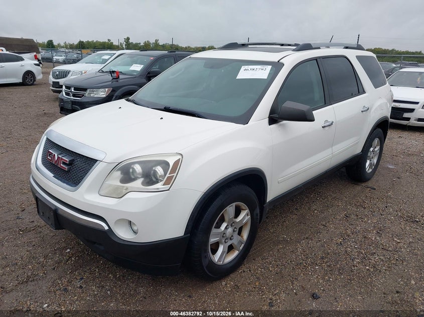 2011 GMC Acadia Sle, Обычный износ, IAAI, VIN 1GKKRPED6BJ276610 — фото 2