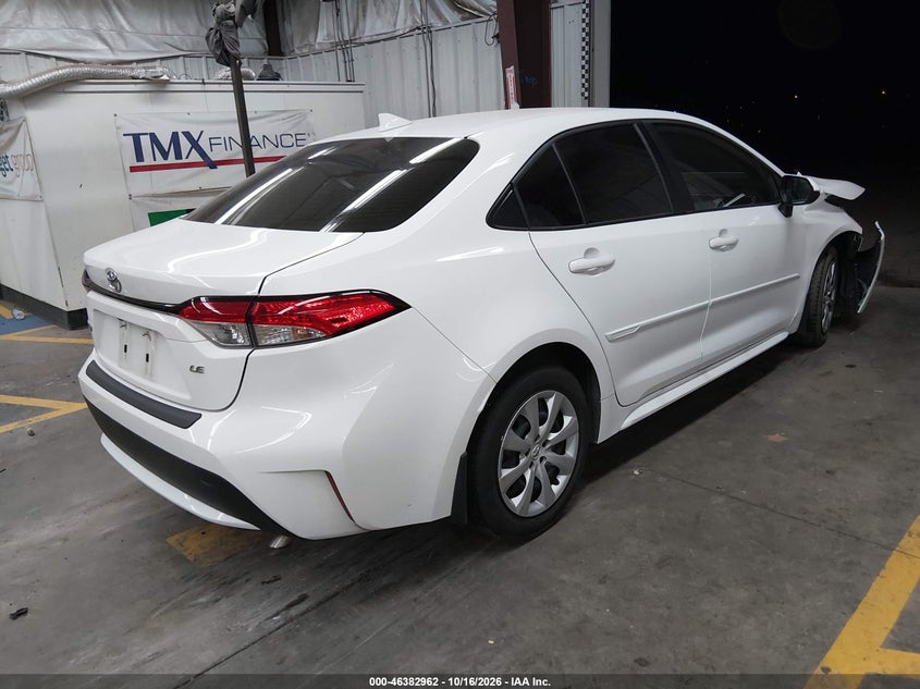 Vin: jtdepmae8n3018948, lot: 46883309, toyota corolla le 20224