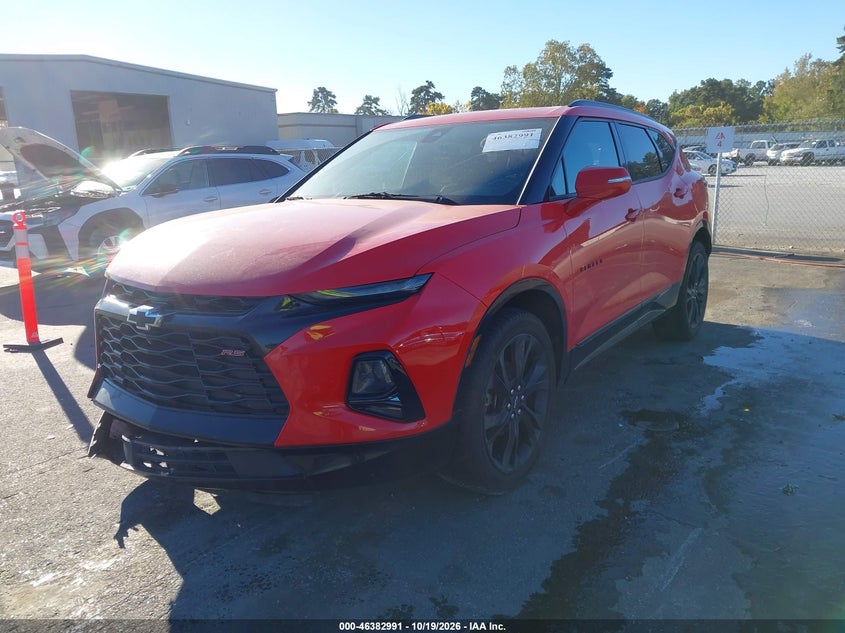 Vin: 3gnkbers9ms524256, lot: 46883338, chevrolet blazer fwd rs 20212