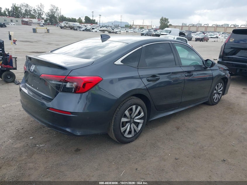 Vin: 2hgfe2f24rh551235, lot: 46883353, honda civic lx 20244