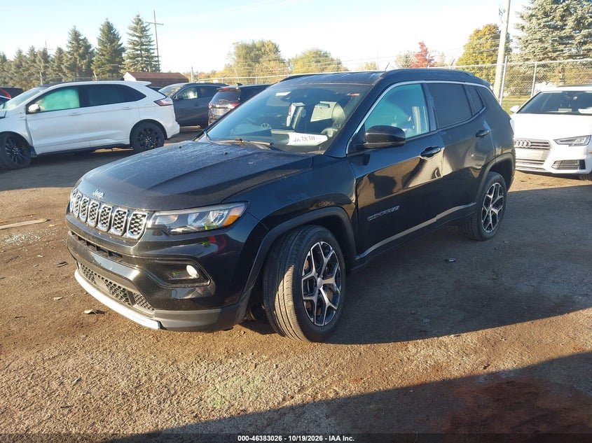 Vin: 3c4njdcn4rt101012, lot: 46883373, jeep compass limited 4x4 20242