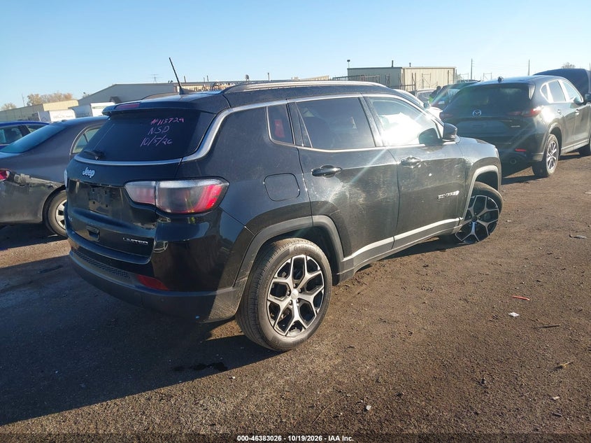 Vin: 3c4njdcn4rt101012, lot: 46883373, jeep compass limited 4x4 20244
