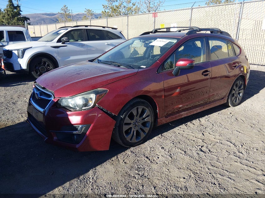 Vin: jf1gpaz64f8227201, lot: 46883391, subaru impreza 2.0i sport limited 20152