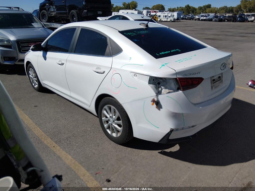 Vin: 3kpc24a6xne176683, lot: 46883393, hyundai accent sel 20223