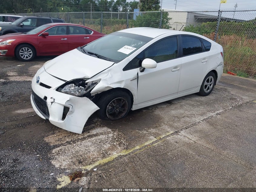Vin: jtdkn3du4e0388088, lot: 46883470, toyota prius two 20142