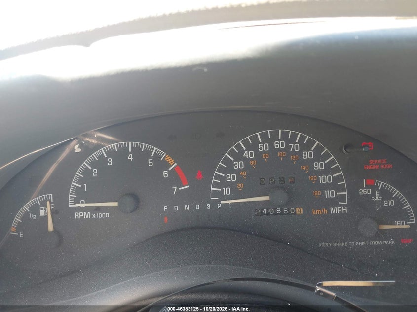 PONTIAC GRAND PRIX 2002 VIN 1G2WP12K12F186646