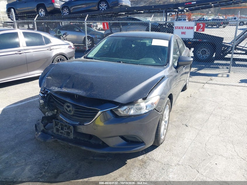 2016 Mazda Mazda6 I Sport, Front End, IAAI, VIN JM1GJ1U56G1420700 — photo 2