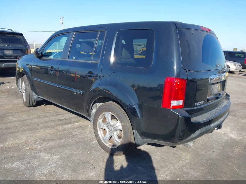 Vin: 5fnyf3h55db044750, lot: 46883485, honda pilot ex-l 20133