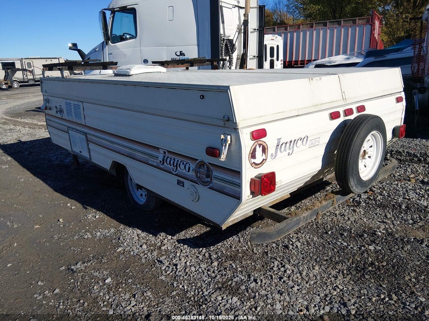 JAYCO POP UP CAMPER 1990 VIN 1UJAJ01F7L1BM1380