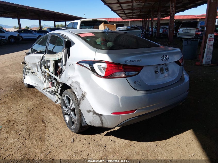 Vin: kmhdh4ah8gu558473, lot: 46883524, hyundai elantra sport 20163