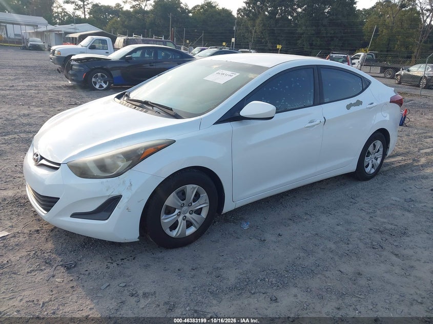 Vin: 5npdh4ae6gh690653, lot: 46883546, hyundai elantra se 20162