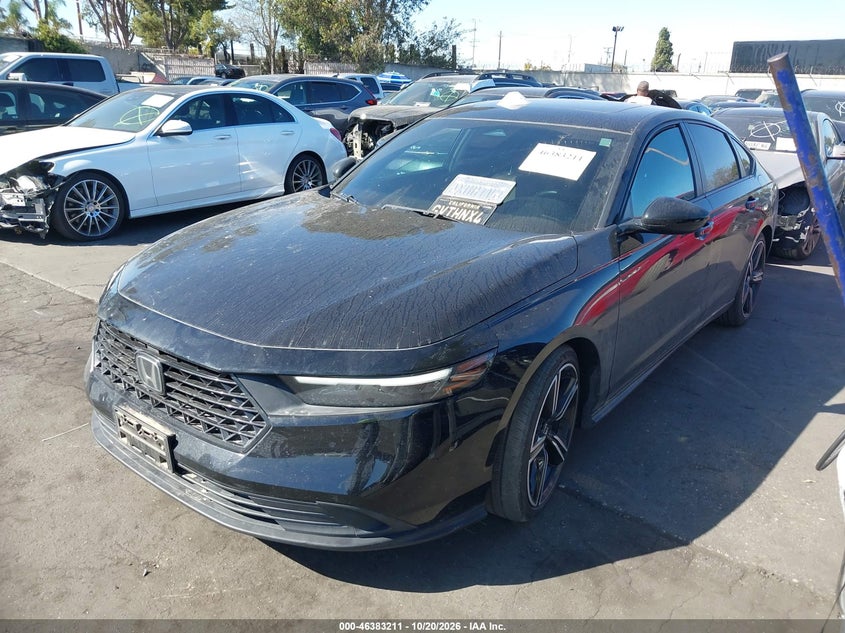 Vin: 1hgcy2f58pa046301, lot: 46883558, honda accord hybrid sport 20232