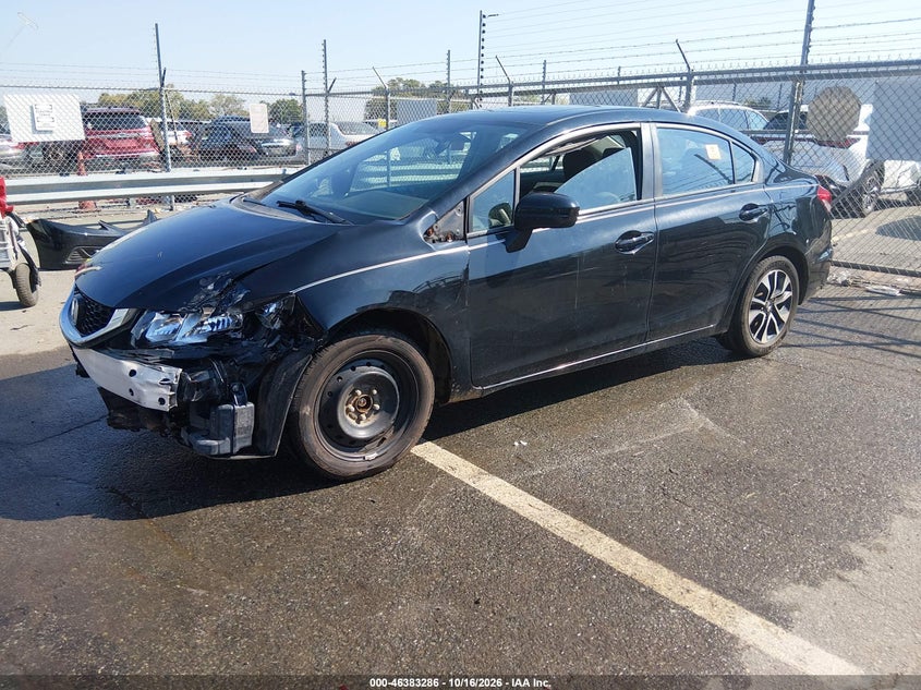 Vin: 19xfb2f87ee027689, lot: 46883633, honda civic ex 20142