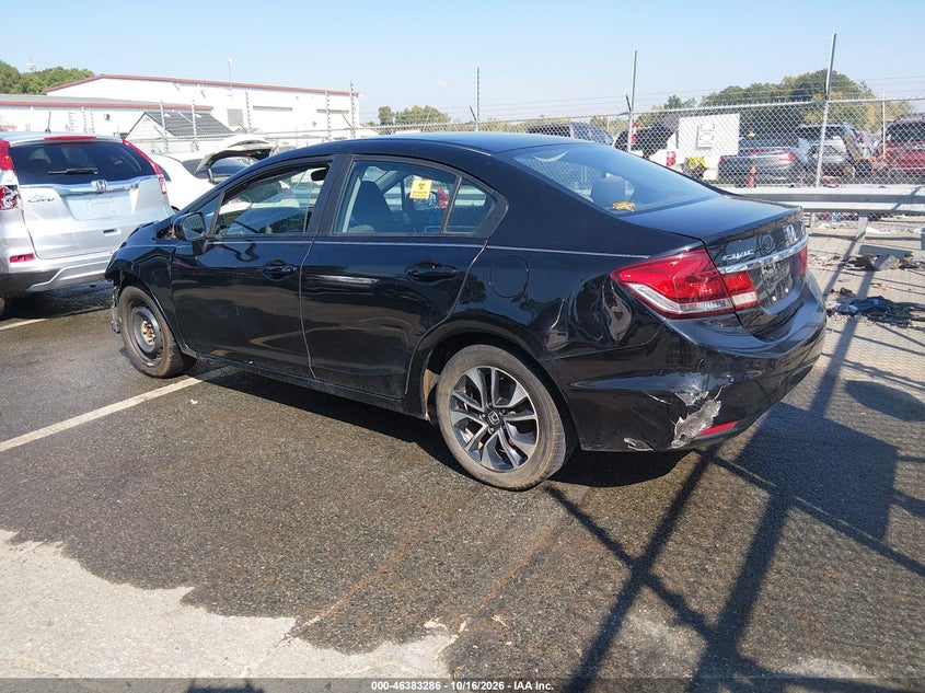 Vin: 19xfb2f87ee027689, lot: 46883633, honda civic ex 20143